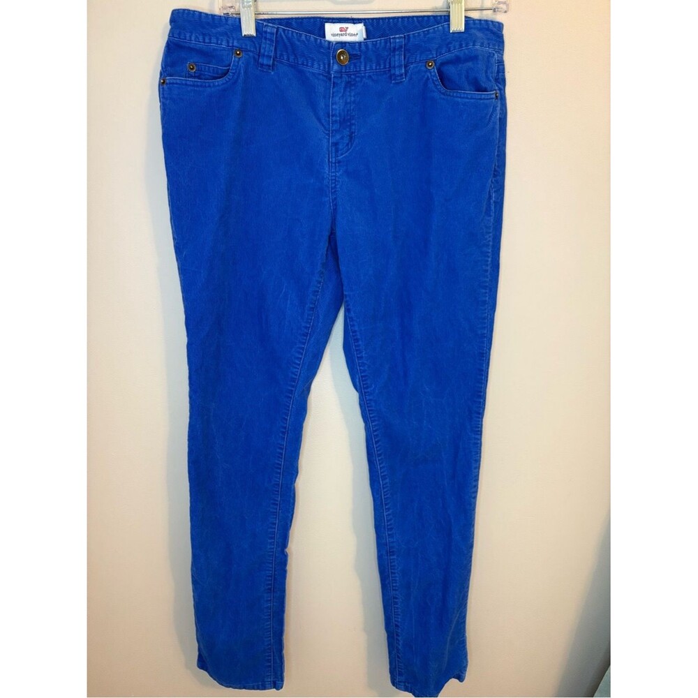 Vineyard Vines Blue Corduroy Skinny Pants Women’s Size 10
